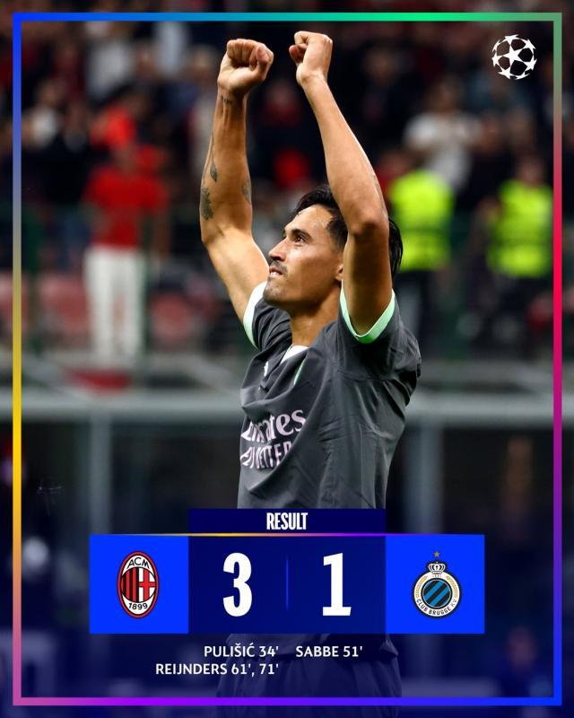 开云体育官网-【欧冠】米兰3比1十人布鲁日，赖因德斯梅开二度